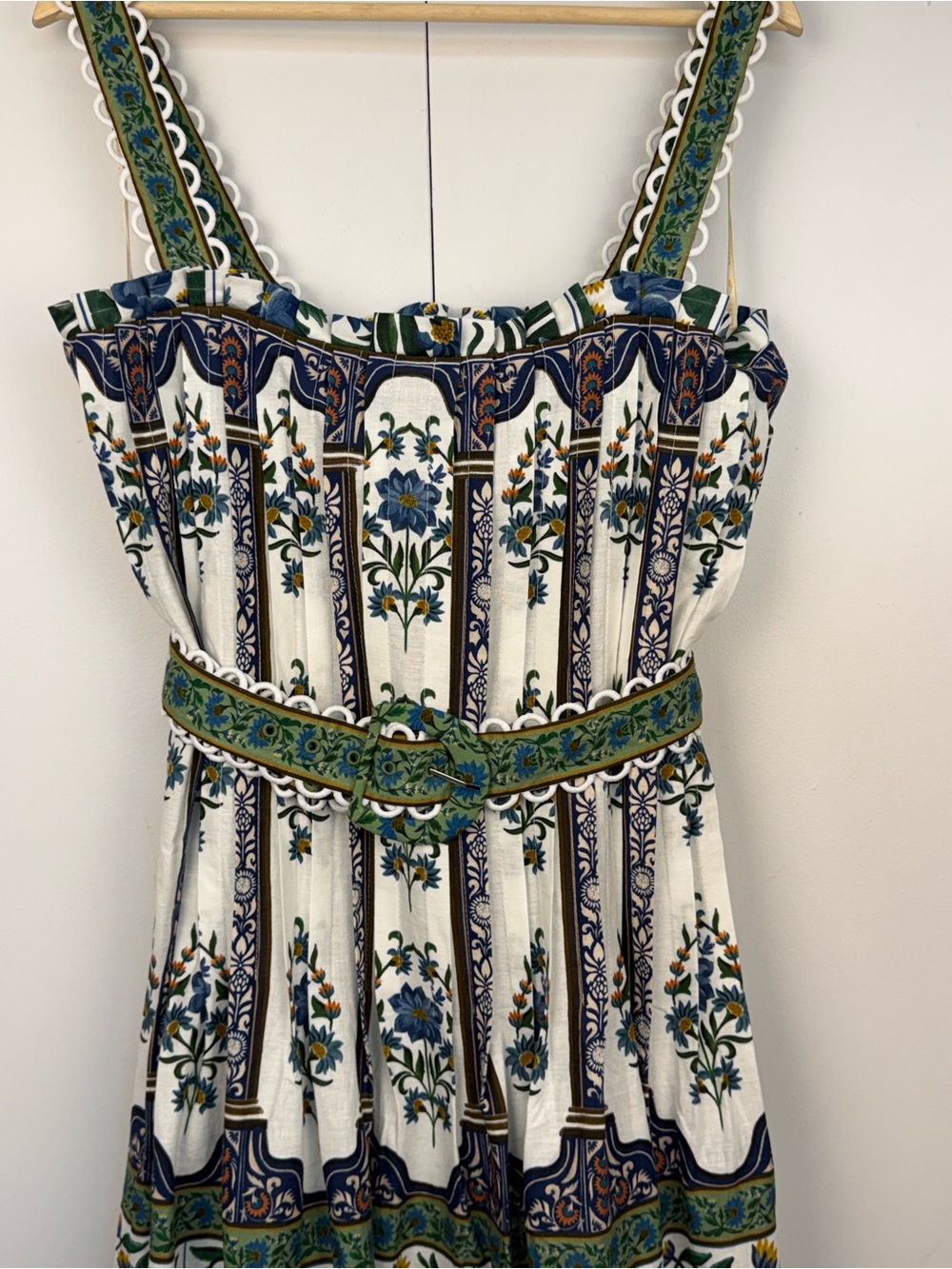FARM Rio Manoela Off-White Belted Maxi Dress M NWT - Picture 3 of 12